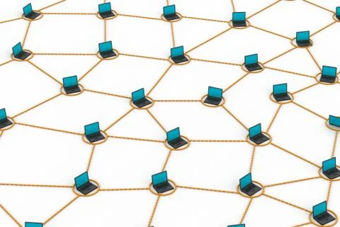 Computer network Stock Illustration