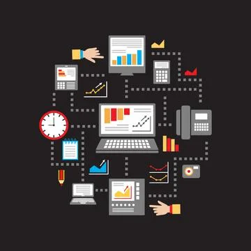 Computer network from Stock Illustration