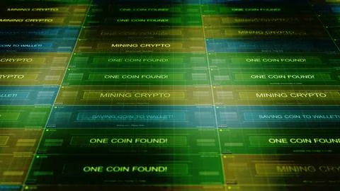 Computer Network Mining Generic Cryptocurrency - Normal Colors 00000 写真素材