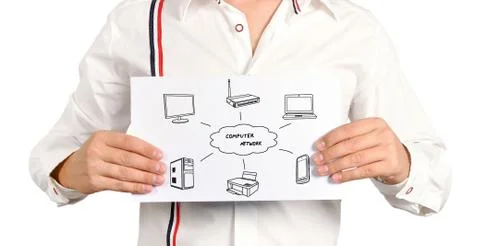 Computer network Foto stock