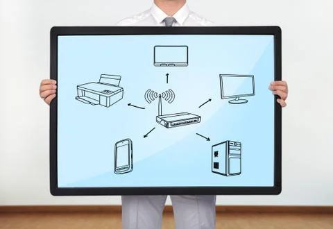 Computer network Foto stock