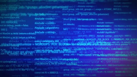 Computer network program code Stock Footage 166682486