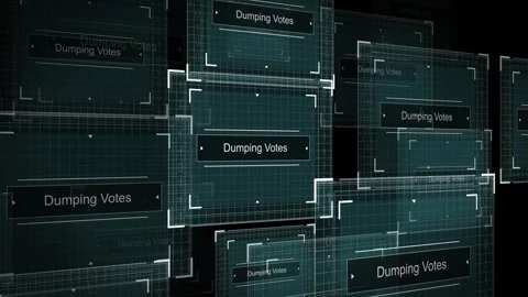 Computer Network of Quantum Computer - Dumping Votes Stock Footage 256212882