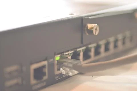 Computer network router Stock Photos