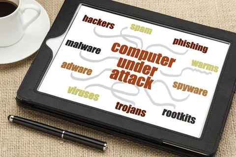  computer network security concept computer network security concept - hac... Stock Photos