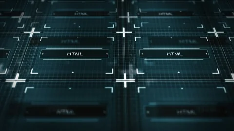 Computer Network of Software Program Running - HTML Stock Footage 256484914