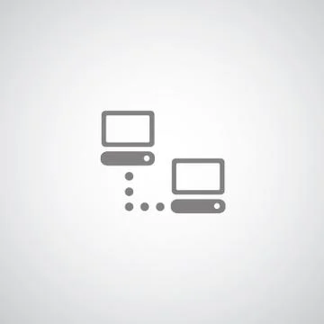 Computer network symbol set Stock Illustration