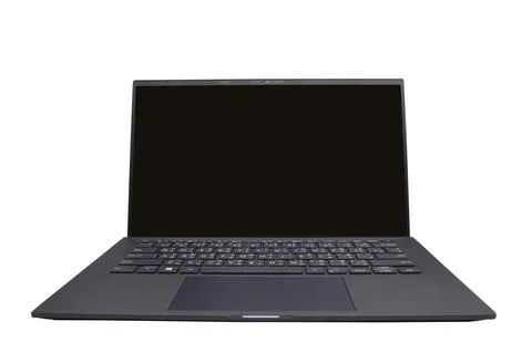 Computer notebook isolated on white background Foto stock