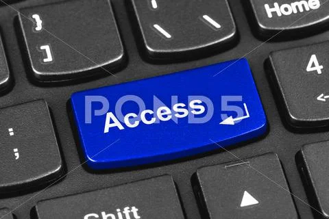Computer notebook keyboard with Access key Stock Photos