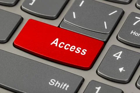Computer notebook keyboard with Access key Foto stock