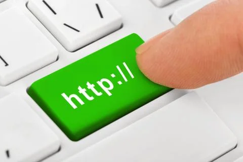 Computer notebook keyboard with Internet key Stock-Fotos