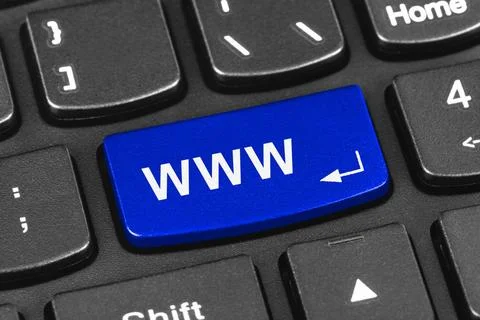 Computer notebook keyboard with Internet key Computer notebook keyboard wi... Stock-Fotos