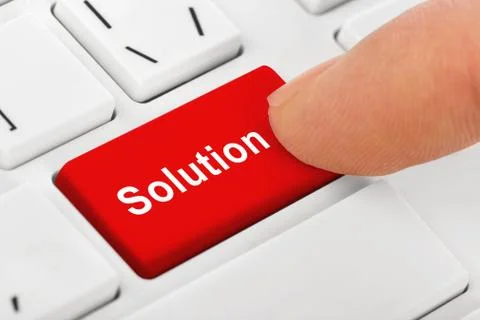 Computer notebook keyboard with Solutions key Stock Photos