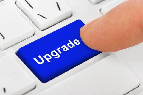 Computer notebook keyboard with Upgrade key Computer notebook keyboard wit... Stock Photos