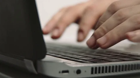 Computer, Notebook work video Stock Footage 85434893