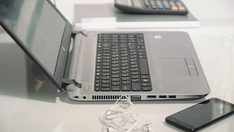 Computer, Notebook work video Stock Footage 85434908