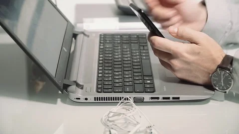 Computer, Notebook work video Stock Footage 85434925