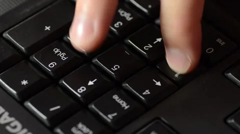 Computer Number Pad Stock Footage 54109991