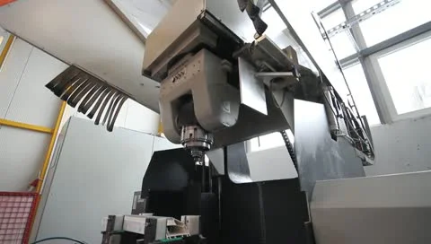 Computer Numerical Control (CNC) Machine Stock Footage 10764070