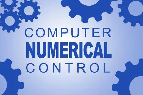 Computer Numerical Control concept Stock Illustration