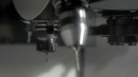Computer numerical control for metallurgical processing. Cnc machine Stock Footage 79925133