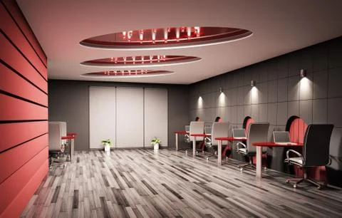 Computer office 3d Stock Illustration