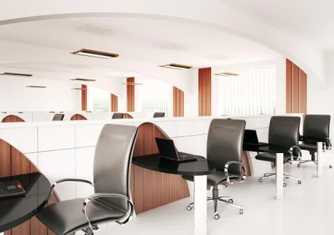 Computer office 3d Stock Illustration