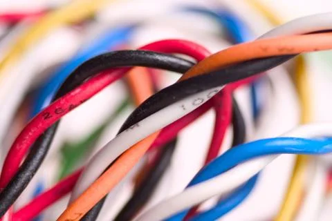 Computer office technology broadband cable data Stock Photos