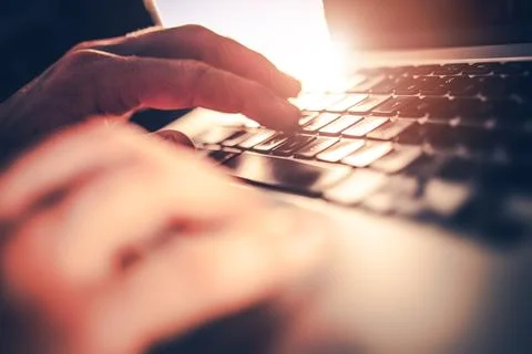 Computer Office Work Stock Photos