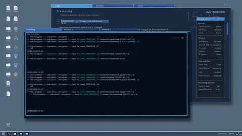Computer Operation System Terminal Concept Stock Footage 137106995
