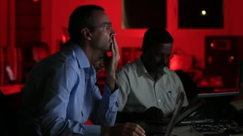 Computer operator Stock Footage 12468918