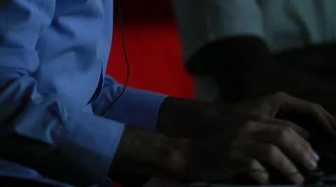 Computer operator Stock Footage 12468957