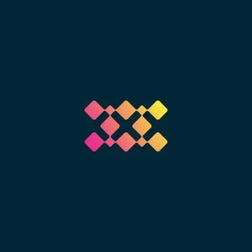 Computer or Internet logo design vector colorful Stock Illustration