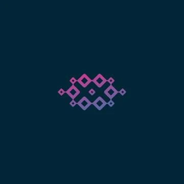 Computer or Internet logo design vector colorful Stock Illustration