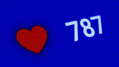 Computer Or Smartphone Display Close With Red Heart Shaped Icon, Social Network Stock Footage 165345472