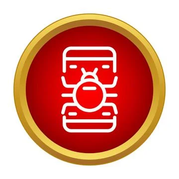 Computer or smartphone having a software bug or virus イラスト素材