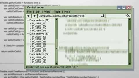 Computer OS window recieving datas with Success! Stock Footage 75863949