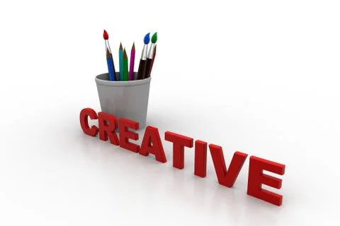 Computer Painting concept Free Stock Illustration