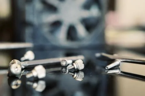 Computer Parts and Tools Stock Photos