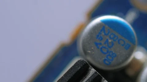 Computer parts macro closeup Stock Footage 99126114