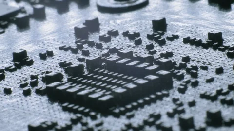 Computer parts macro closeup Stock-Footage 99127110