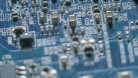 Computer parts macro closeup Stock Footage 99127151