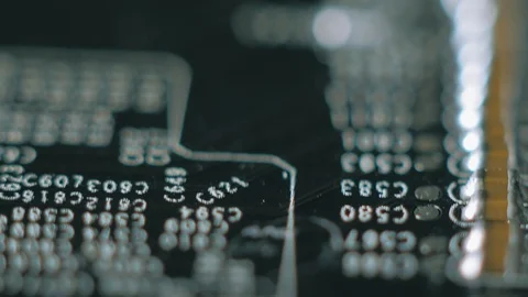 Computer parts macro closeup Stock Footage 99127233