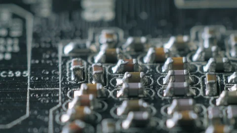 Computer parts macro closeup Stock Footage 99127265