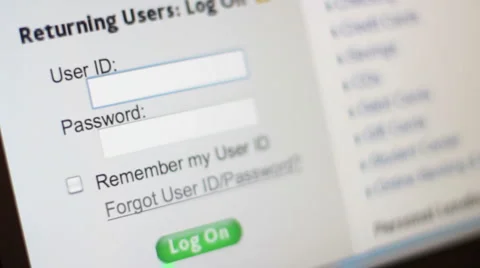 Computer password Stockbeeldmateriaal 976246