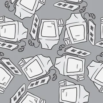 Computer pattern Illustrazione stock