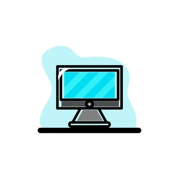 Computer PC Concept Icon Vector Illustratin Design Stock Illustration
