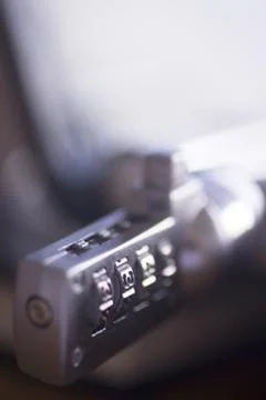 Computer pc laptop security code lock Stockfoto's