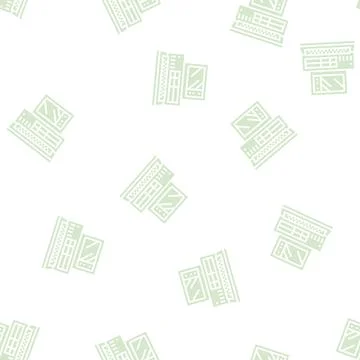 Computer pc retro device glyph seamless pattern Stock Illustration