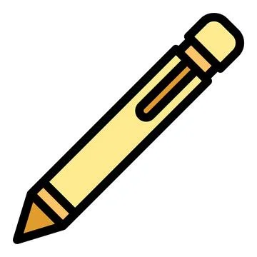Computer pen icon vector flat Stock Illustration